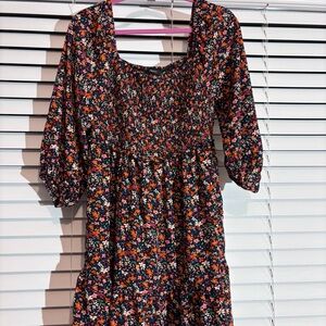 Floral Long‎ Sleeve Dress